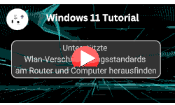 Unterstützte Wlan-Verschlüsselungsstandards am Router und Computer herausfinden - Youtube Video Windows 11 Tutorial