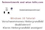 Windows 10 Tutorial - Das verschwommene Hintergrundbild am Anmeldebildschirm von Windows 10 deaktivieren, um wieder das klare Hintergrundbild anzuzeigen!