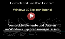 Ausgeblendete Elemente und versteckte Dateien im Windows 10 Explorer sichtbar machen! - Youtube Video Windows 10 Tutorial