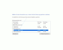 Windows 10 Tutorial - Wichtige Daten mit Windows-Bordmitteln ohne zusätzliches Backup-Programm sichern! - Verzeichnis auswählen, in dem die Sicherung gespeichert werden soll 