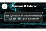 Das Symbol für die virtuellen Desktops aus der Task-Leiste ausblenden