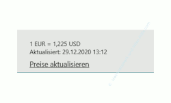 Windows 10 Tutorial - Währungen sehr schnell umrechnen! - Windows Währungsumrechnung, Anzeige des Datums der letzten Aktualisierung und Link Preise aktualisieren 