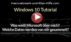 Was weiß Microsoft über mich? Welche Daten werden von mir gesammelt?  - Youtube Video Windows 10 Tutorial