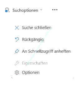 Weitere Optionen für die aktuelle Suchanfrage anzeigen