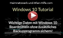 Wichtige Daten mit Windows 10 Boardmitteln ohne zusätzliches Backupprogramm sichern! - Youtube Video Windows 10 Tutorial