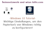 Windows 10 Tutorial - Wichtige Einstellungen, um den Papierkorb von Windows richtig zu konfigurieren!
