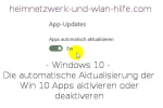 Die automatische Aktualisierung der Win 10 Apps aktivieren oder deaktivieren