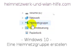 Eine Heimnetzgruppe erstellen