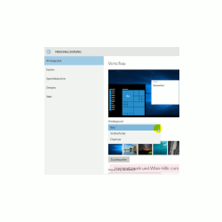 Die Farbeinstellungen des Windows 10 Startmenüs und Desktops anpassen – Das Untermenü Hintergrund im Menü Personalisierung