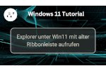 Explorer unter Windows 11 mit der alten Windows 10 Explorer-Ansicht starten