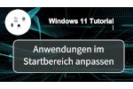  Apps im Windows 11 Startbereich mit Hilfe der Funktionen Entpinnen und Anpinnen einrichten