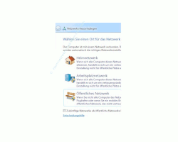 Windows Tutorials und Anleitungen: Windows 7 Berechtigungen konfigurieren - Netzwerktyp auswählen