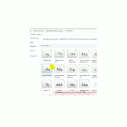 Windows 10 - Tutorial - Überflüssige Schriftarten für ein schnelleres System entfernen – Das Konfigurationsfenster Schriftarten