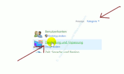 Windows 10 - Tutorial - Überflüssige Schriftarten für ein schnelleres System entfernen – Menüpunkt Darstellung und Anpassung in der Kategorieansicht der Systemsteuerung
