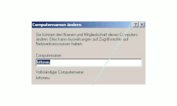 Windows Gerätemanager - Computernamen ändern -  Neuen Computernamen eingeben