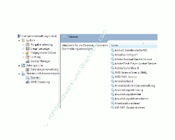 Windows 7 Dienste aktivieren oder deaktivieren - Computerverwaltung, Alle Diente aufgelistet