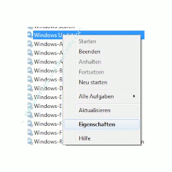 Windows 7 Dienste aktivieren oder deaktivieren - Eigenschaften eines Windows Dienstes