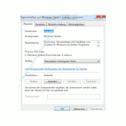 Windows 7 Dienste aktivieren oder deaktivieren - Das Eigenschaftenfenster eines Windows Dienstes