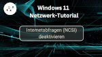 Internetabfragen (NCSI) deaktivieren