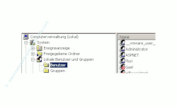 Netzwerk-Anleitung: Windows Passwort über die zentrale Gruppenverwaltung ändern! Klick auf den Ordner Benutzer unter Lokale Benutzer und Gruppen