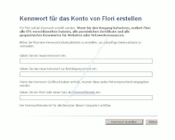 Schritt für Schritt Anleitung: Windows Benutzerpasswort Passwort ändern - Fenster Benutzerkonten - neues Kennwort eingeben