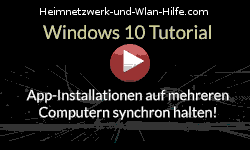 Die Installation von Windows 10 Apps auf mehreren Computern synchronisieren! - Youtube Video Windows 10 Tutorial