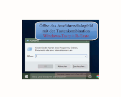 Windows 10 - Mit der Aufgabenplanung Hintergrundaktivitäten aufspüren – Das Ausführen Dialogfeld aufrufen