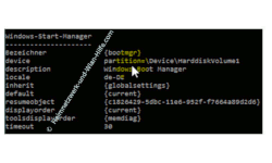 Windows 10 Tutorial - Das Bootmenü mit dem Bootmanager bcdedit konfigurieren – Anzeigeoptionen von bcdedit