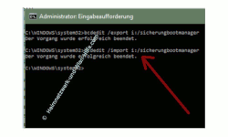 Windows 10 Tutorial - Das Bootmenü mit dem Bootmanager bcdedit konfigurieren – Die aktuelle Bootmenükonfiguration zurücksichern