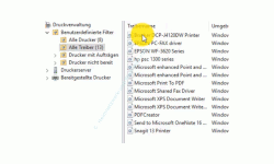Druckverwaltung Windows 10 – Benutzerdefinierter Filter Alle Treiber