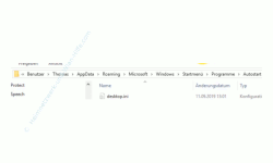 Windows 10 Tutorial - Apps automatisch mit dem Systemstart / Computerstart starten lassen! - Explorer: Pfad zum Autostart-Ordner eines Benutzers 