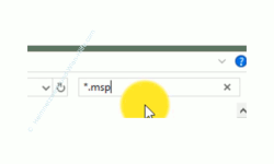 Windows 10 Tutorial - Veraltete Windows 10 Update-Dateien löschen! - Installationsdateien mit der Endung msp im Explorerfenster anzeigen 