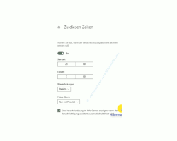 Windows 10  Tutorial - Die Anzeige von Benachrichtigungen im Infocenter anpassen! - Konfigurationsfenster zum Konfigurieren der Benachrichtigungszeiten 