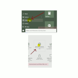 Windows 10 - Die neuen Netzwerkkonfigurationsmenüs – Das Menü Einstellungen über das Startmenü aufrufen