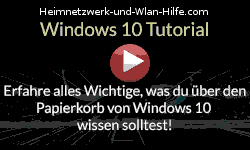 Wichtige Windows 10 Papierkorb Funktionen, die du kennen solltest! - Youtube Video Windows 10 Tutorial