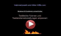 Windows 10 Taskleiste fixieren und Taskleisteneinstellungen anpassen - Youtube Video Windows 10 Tutorial