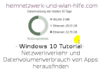 Windows 10 – Netzwerkverkehr und Datenvolumenverbrauch von Apps herausfinden