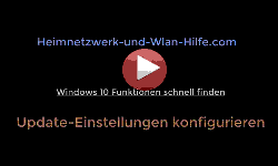 Windows 10 Update-Einstellungen konfigurieren - Youtube Video Windows 10 Tutorial