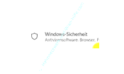 Windows 11 Einstellungen Abschnitt Windows-Sicherheit