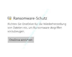 Windows 11 Einstellungen Bereich Ransomware-Schutz