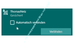 Wlan-Netzwerk Tutorial: Deaktivierte Option Automatisch verbinden