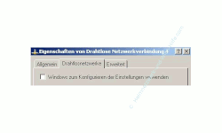 Wlan-Netzwerk Anleitungen: Wlan-Netzwerkkarte konfigurieren! Fenster Wlan-Adapter Eigenschaften - Kein Häkchen bei Windows zum Konfigurieren der Einstellungen verwenden