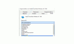 Windows 10 Netzwerk Tutorial - Wichtige Eigenschaften einer Wlan-Netzwerkkarte anzeigen lassen! - Das Register Details einer Wlan-Netzwerkkarte zum Anzeigen weiterer Netzwerkkarteneigenschaften 
