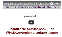 Youtube Video Tutorial - Installierte Servicepack- und Windowsversion anzeigen lassen