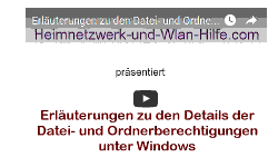 Youtube Video Tutorial - Erläuterungen zu den Details der Datei- und Ordnerberechtigungen unter Windows