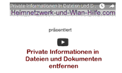 Youtube Video Tutorial - Private Informationen in Dateien und Dokumenten entfernen