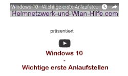 Youtube Video Tutorial - Windows 10 - Wichtige erste Anlaufstellen