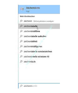 Windows 10 Sonderzeichen-Tutorial: Zeichentabelle aufrufen
