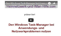 Youtube Video Tutorial - Den Windows Task-Manager bei Anwendungs- und Netzwerkproblemen nutzen