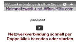 Youtube Video Tutorial - Netzwerkverbindung schnell per Doppelklick beenden oder starten